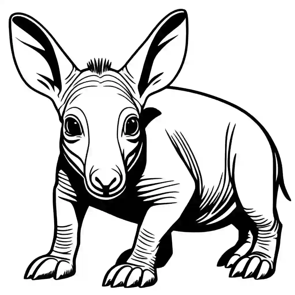 Aardvarks coloring pages